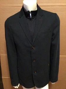 Ted Baker Tall Herringbone Jersey Jacket Navy size 6T NWT $499 - Picture 1 of 9