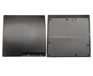 Ersatzgehäuse oben & unten kompatibel mit PlayStation 3 schmal (schwarz) - Bild 1 von 5
