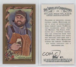 2023 Topps Allen & Ginter Mini Gold Bordered Myles Montplaisir #270 Rookie RC