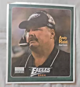 Póster de noticias del domingo de Philadelphia Eagles 2004 Andy Reid - Imagen 1 de 1