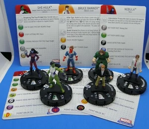 Marvel HEROCLIX lot of 6 , NEBULA, JACK FLAG, BRUCE BANNER and more W/Cards! - Bild 1 von 7