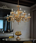 Classic Luxury Brass Gold 24k Chandelier with 12 Lights Luxury M028 Swarovski