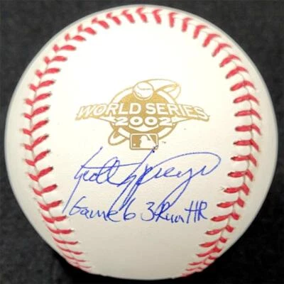 Scott Spiezio signed "Game 6 HR" Angels 2002 World Series Baseball ~ Beckett BAS - Image 1 of 3