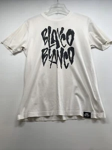 Nike air force 1 “blanco blanco” men’s shirt Sz L, White, Black 100% Cotton - Picture 1 of 10