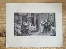 GREAT ELECTOR WITHDRAWS FROM ASSOCIATION OF DUTCH.12" x 9.5" VTG ART PRINT*EP5