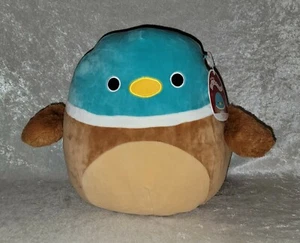 NWT Squishmallow Daksa 12” Teal Valentine’s Day Mallard Duck Plush Toy 2022 - Picture 1 of 4