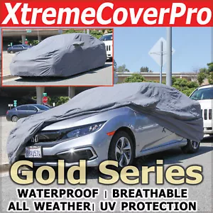2013 2014 2015 2016 2017 2018 ACURA ILX WATERPROOF CAR COVER W/MIRRORPOCKET GREY - Picture 1 of 10