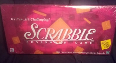 Scrabble Crossword Game by Hasbro Brand New Vintage Milton Bradley 1999 Edition - Image 1 of 3