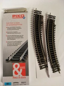 PIKO R1 55211 - 6 Pieces of Curved Track - New in Box - Picture 1 of 3