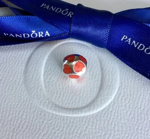 Authentic Genuine Pandora Red Enamel I Love You Hearts Charm #790543EN17 - Picture 1 of 3