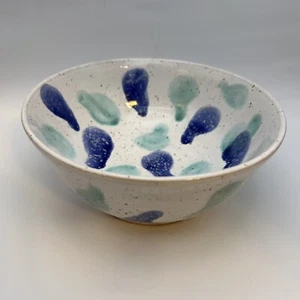Vintage Pottery Ceramic Bowl Handmade Glazed Stoneware Artist Signed 1996 - Picture 1 of 6