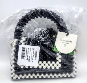 Kate Spade New York  X  Target Black White Colorblock Beaded Crossbody Bag NEW - Picture 1 of 7