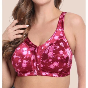 Front Fastening Bra Women Bras Wireless Sleepwear Sexy Lingerie Ma'am Brassiere - Picture 1 of 8