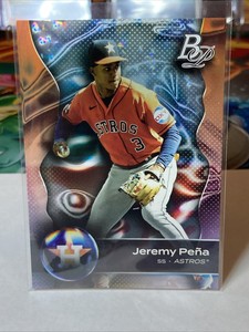 2023 Bowman Platinum JEREMY PENA Houston Astros ICE FOIL Parallel