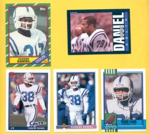 Lote de 5 cartas de novato radiocontrol Topps Eugene Daniel Indianapolis Colts 1985-1991 - Imagen 1 de 1