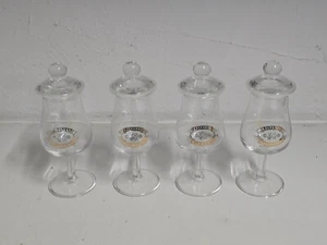4 x Calvados Gläser mit Deckel: Gilbert 1888 Wilhelm Deutscher Kaiser Stielglas - Bild 1 von 2