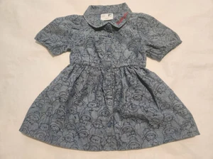 NWT Baby Gap Girls Paddington Chambray Short Sleeve Dress 18-24 Months - Picture 1 of 2