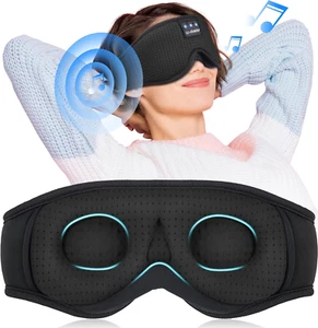 Máscara para Dormir con Auriculares Bluetooth Bluetooth Máscara para Dormir Auriculares para Dormir, Ojo 3D - Imagen 1 de 36