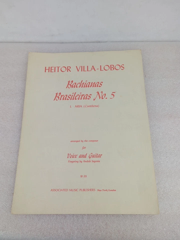 Hietor Villa-Lobos Bachianas Brasileiras No. 5, Aria para voz y guitarra  Foto 1 de 4