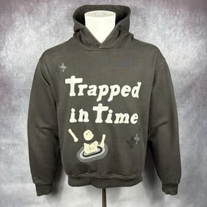 Broken Planet Trapped In Time Felpa con Cappuccio Uomo Small (S) Grigio Antracite Baggy Fit - Foto 1 di 10