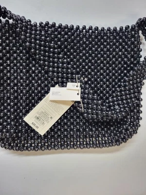 A New Day Women's Beaded Shoulder Bag Black - Image 1 of 4