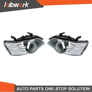 Labwork Projector Headlights Fit For Subaru Legacy/Outback 2005-07 Black Clear - Picture 1 of 16