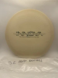 Innova Disc Golf White Disc Green Bar Stamp Prototype SE Banshee 175G Rare - Picture 1 of 4
