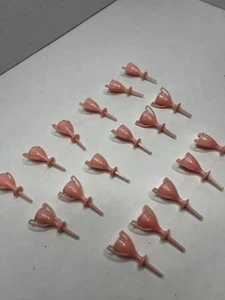 Lot Of 17 Trophy Cake Toppers Cupcake Toppers Pink Vintage - Picture 1 of 4