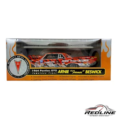 🏁Sun Star 1964 Pontiac GTO Tameless Tiger Arnie “Farmer” Beswick 1:18 TV🏁 Foto 1 de 4