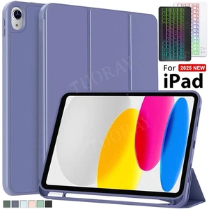 Hülle mit Beleuchtet Tastatur Für Apple iPad A16 11./10. Generation 2025/2022 DE - Bild 1 von 97