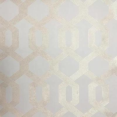 Papel pintado York Wallcoverings Y6221201 moderno patrón clásico Viva Lounge beige Foto 1 de 4