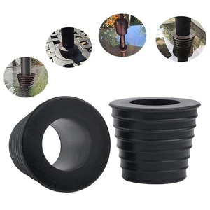 Sturdy Cap Set Rubber Umbrella Cone Wedge Table Hole Ring Space Saving - Picture 1 of 12