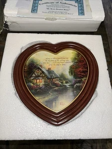 Bradford Exchange Thomas Kinkade My Heart Returns Home - Picture 1 of 7