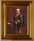 Kaiser Wilhelm I.,  Kunstdruck, edel gerahmt.