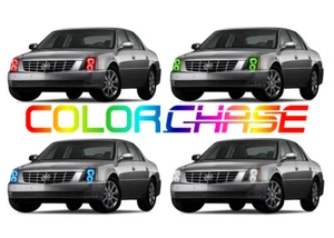 Kit de halo de flujo de faros LED de persecución de color para Cadillac DTS 06-11 - Imagen 1 de 10
