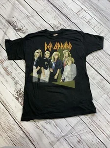 OFFICIAL DEF LEPPARD HYSTERIA TOUR 1987 T-SHIRT VINTAGE Thrashed Size XL - Picture 1 of 13