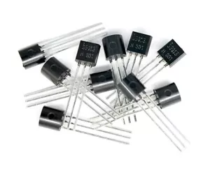 10 Stück Transistoren 2N5401, 2N5551, 2N2907, 2N3904, 2N3906, TO92 TO-92 NPN PNP - Bild 1 von 1