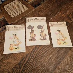 Vintage Holly Hobbie Decals & PRINT American Greetings DECOUPAGE NOS Sealed - Picture 1 of 8