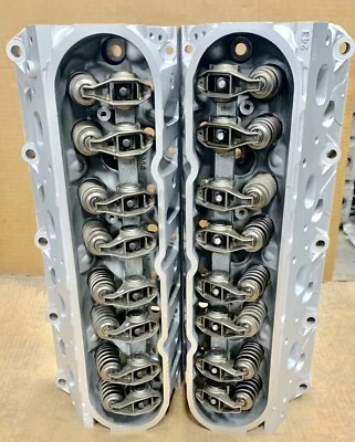 GM LS1 LS2 LS6 Gen IV Rebuilt Cylinder Heads #243 w/ Rocker Arms PAIR OEM - Image 1 of 4