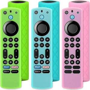 3 Pack Firestick Remote Cover, glow in the dark w Alexa Voice, 4K Max/Insignia/P - Picture 1 of 8