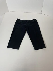 Nike Dri-Fit Leggings Youth Girls Small, Black, Logo, Compression - Picture 1 of 10