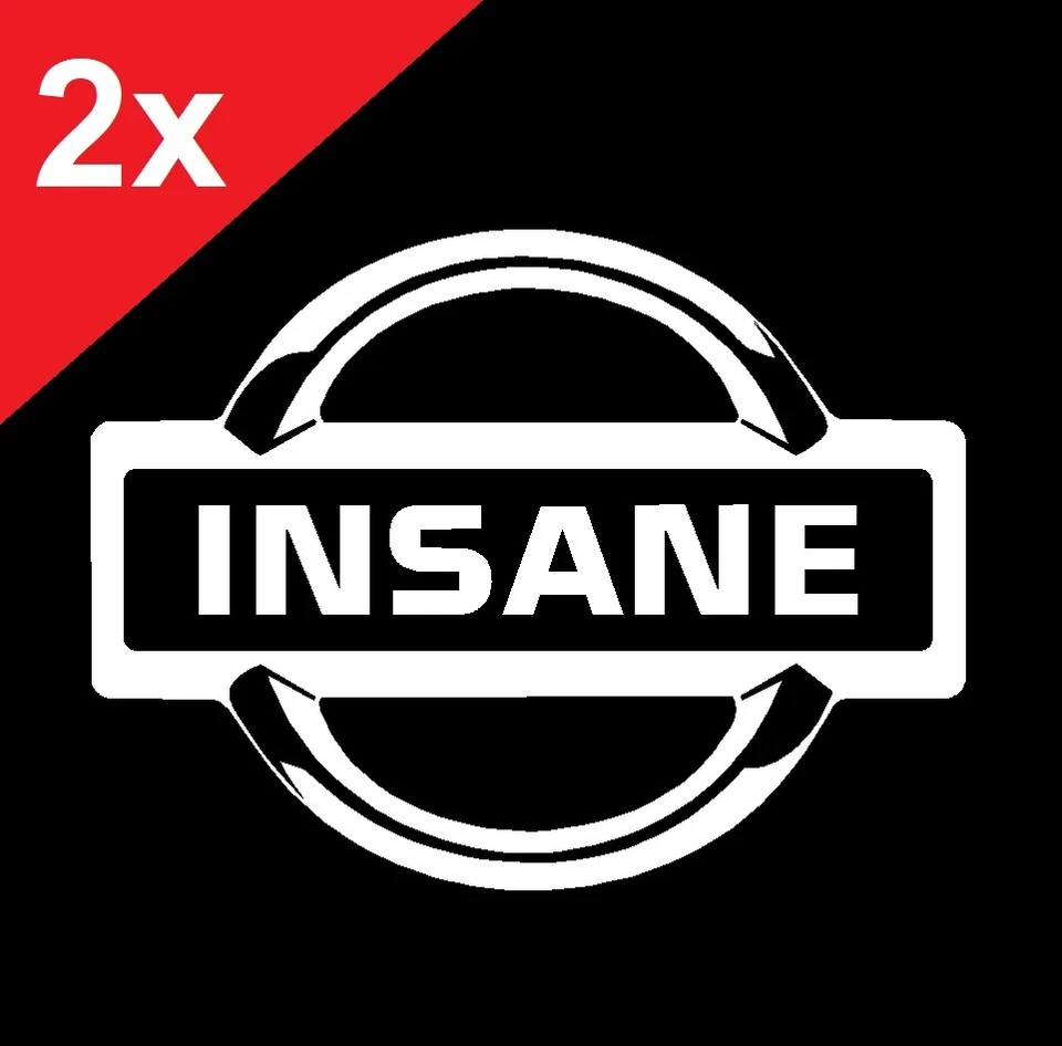 Calcomanía adhesiva de vinilo Nissan Insane Navara Patrol Xtrail Pathfinder Qashqai Leaf Foto 1 de 4