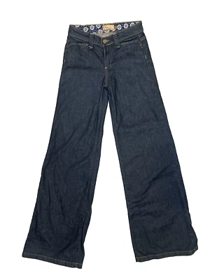 Paige Hillside Wide Leg Jeans SZ 25 Retro Style Celestial Wash Denim Boho - Image 1 of 4