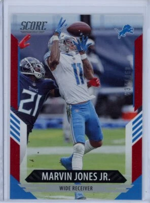 2021  Score #135 Marvin Jones Jr. Red Shimmer /460 - Image 1 of 2