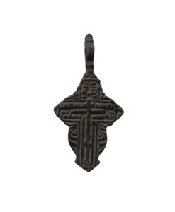 *HH* Antica Croce Copta Etiope Ortodossa Crocifisso Religiosa Votiva Devozionale - Foto 1 di 6