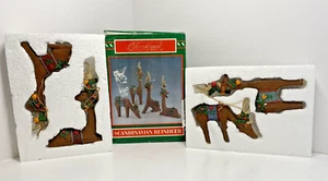 Reno escandinavo vintage Navidad alrededor del mundo ¡NUEVO EN CAJA! - Imagen 1 de 4