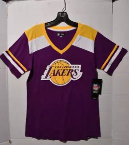 Nueva camiseta púrpura de baloncesto New Era de Los Angeles Lakers para mujer pequeña nueva con etiquetas - Imagen 1 de 7