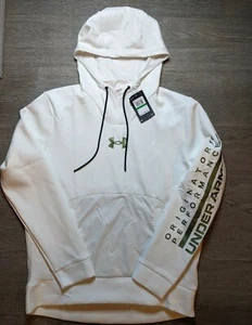 Under Armour Mens Sz L Summit Knit Hoodie White 1360730-112 Rare Limited $90 - Picture 1 of 6