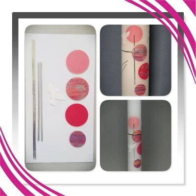 SILKES-KERZENLADEN 💗 Bastel-Set für Taufkerzen / Kommunionkerzen💗 - Kerzen selber gestalten ! 04