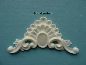 Deko Shabby Chic Möbel Leisten Applikation Onlay Harz O12A - Bild 1 von 4
